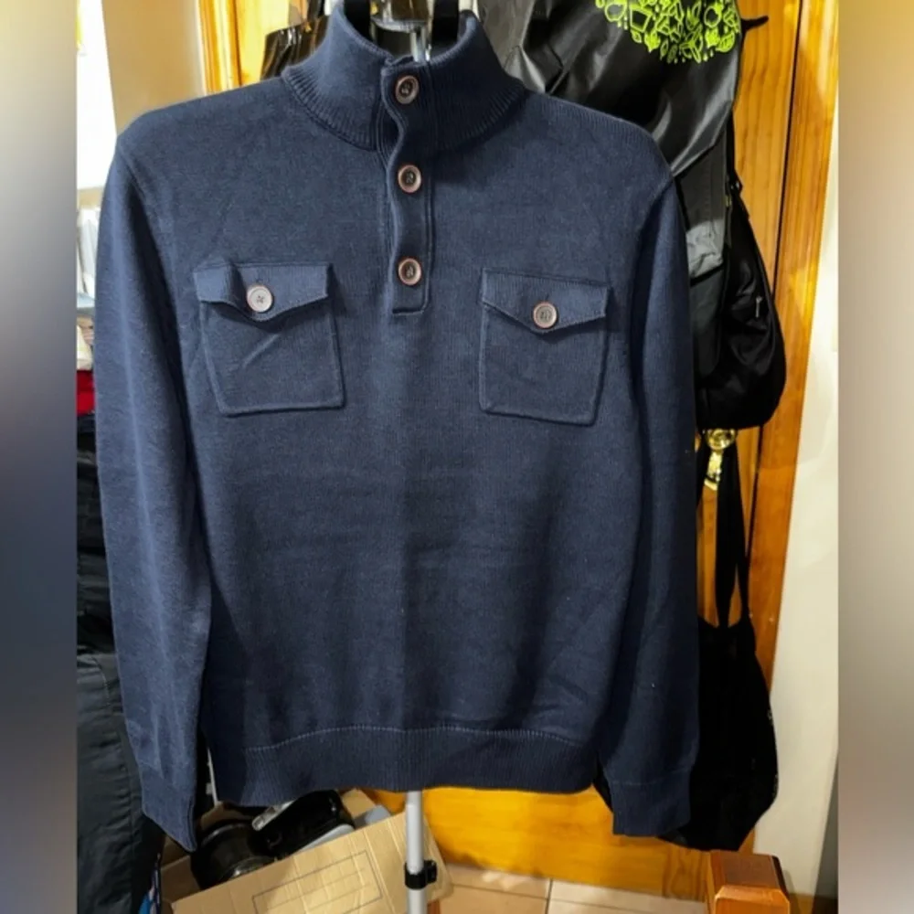 Banana Republic I Men’s I Button-Placket Sweater with Chest Pockets I Size M
